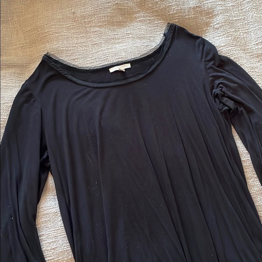 Black Flowy Long Sleeve